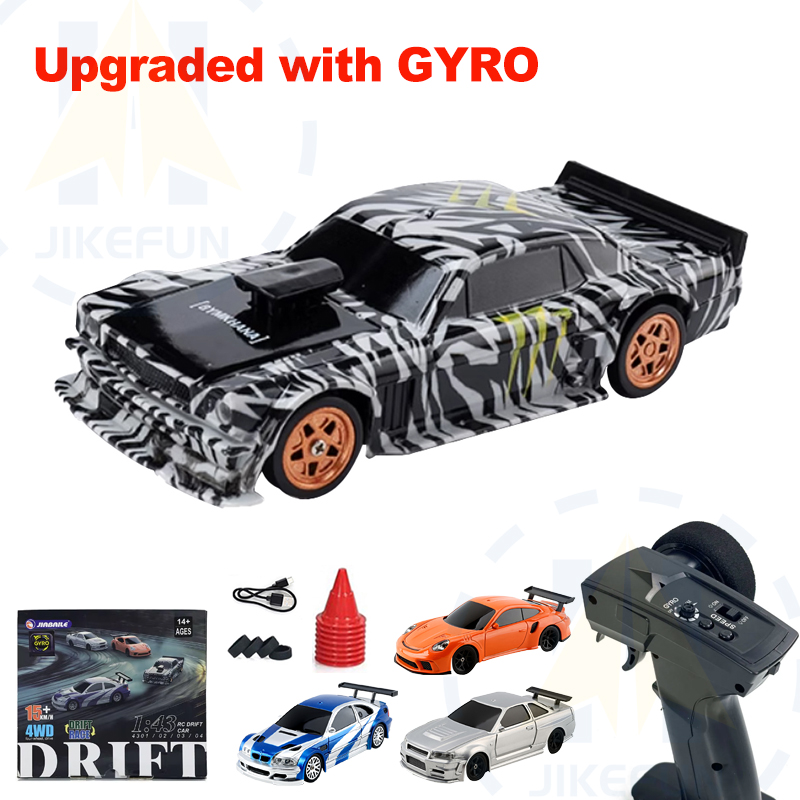 Rc Drift Car Kit - アップグレードされたジャイロ 1/43 RC ドリフトカーレーシング RTR 4WD
