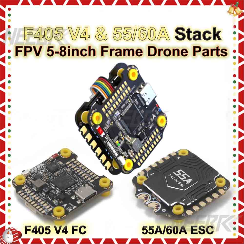 Drone Rc V4 - F405 V4 F4スタックフライトコントローラー BLS 4-in-1 55A