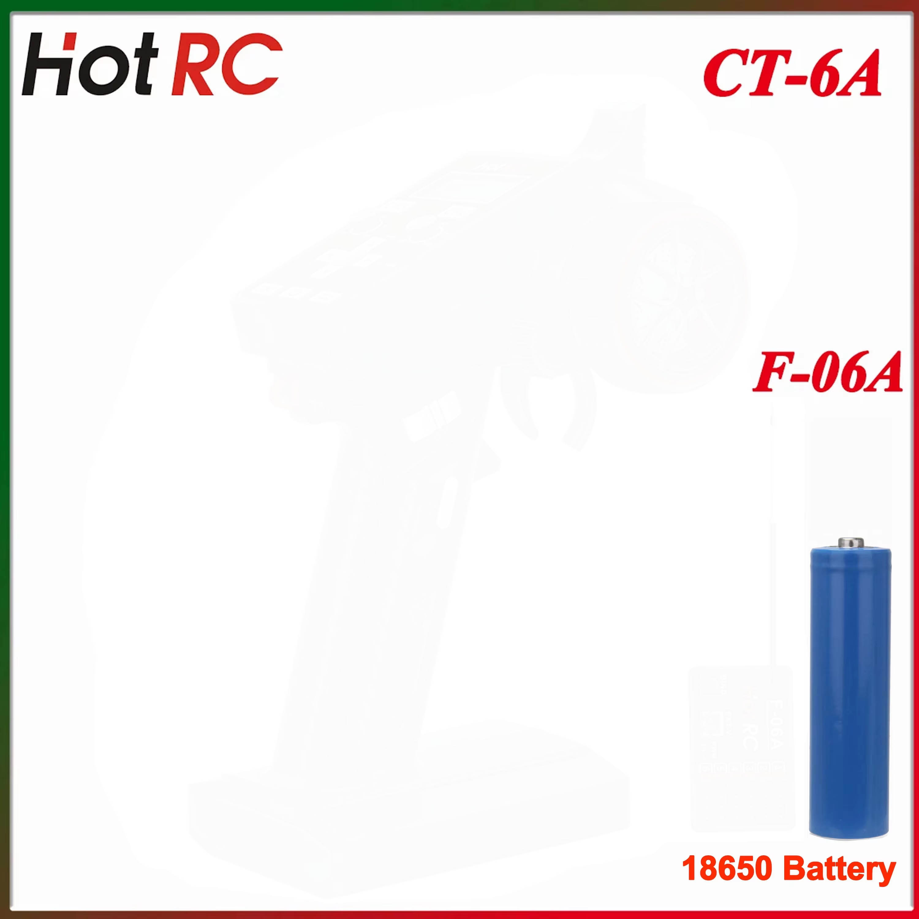 Drone Rc Boat - HotRC CT-6A 2.4G 6CH 6チャンネル片手操作無線送信機 F-06A