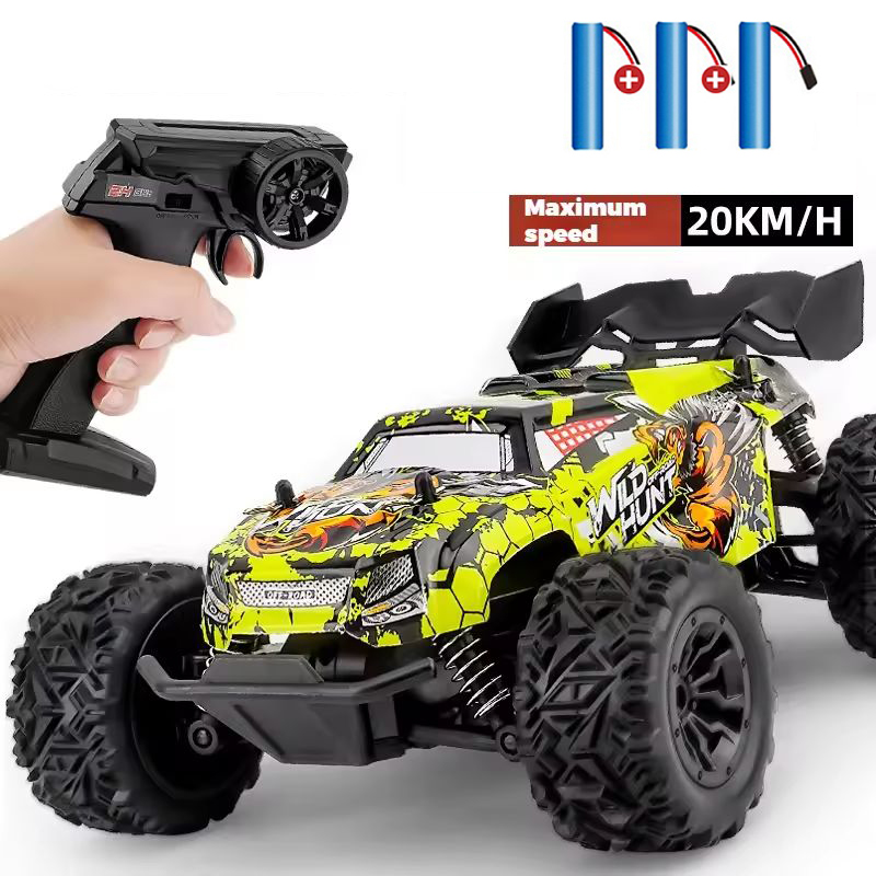 Rc Drift Car Kit - 1:20オフロードRCカー4WD全地形対応RCモンスタートラック、2.4G高速LEDライト付き、男の子向け最高の誕生日クリスマスプレゼントおもちゃ