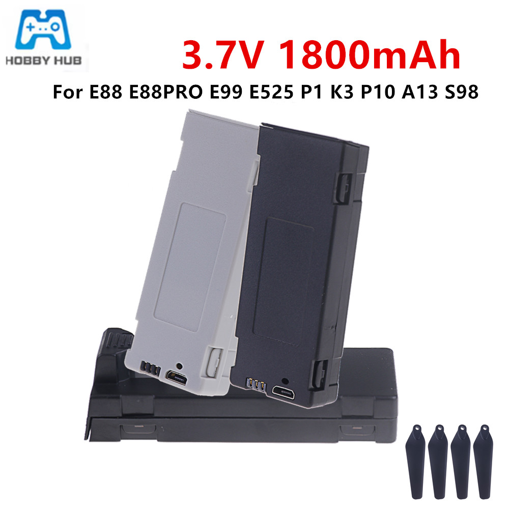Rc Drone E88 - E88 バッテリー充電式バッテリー 3.7V 1800mAh RC ドローン