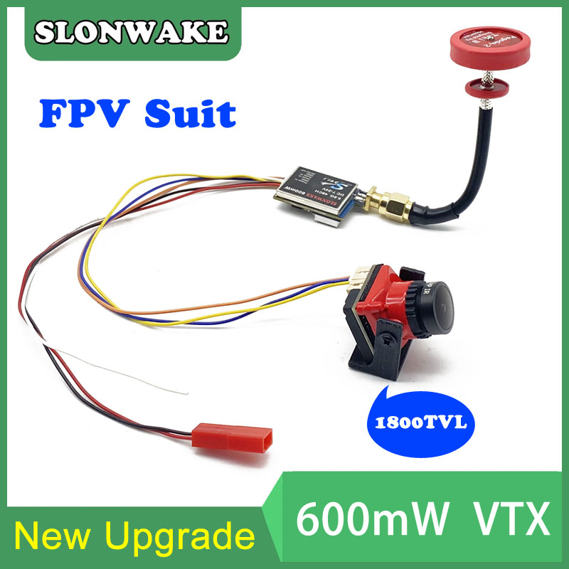 Fpv Camera Cmos - すぐに使える5.8G 48CH 600mWビデオ送信機とCmos 1800TVLミニFPVカメラ2.1mmレンズ調整可能 RC FPVレーシングドローン用