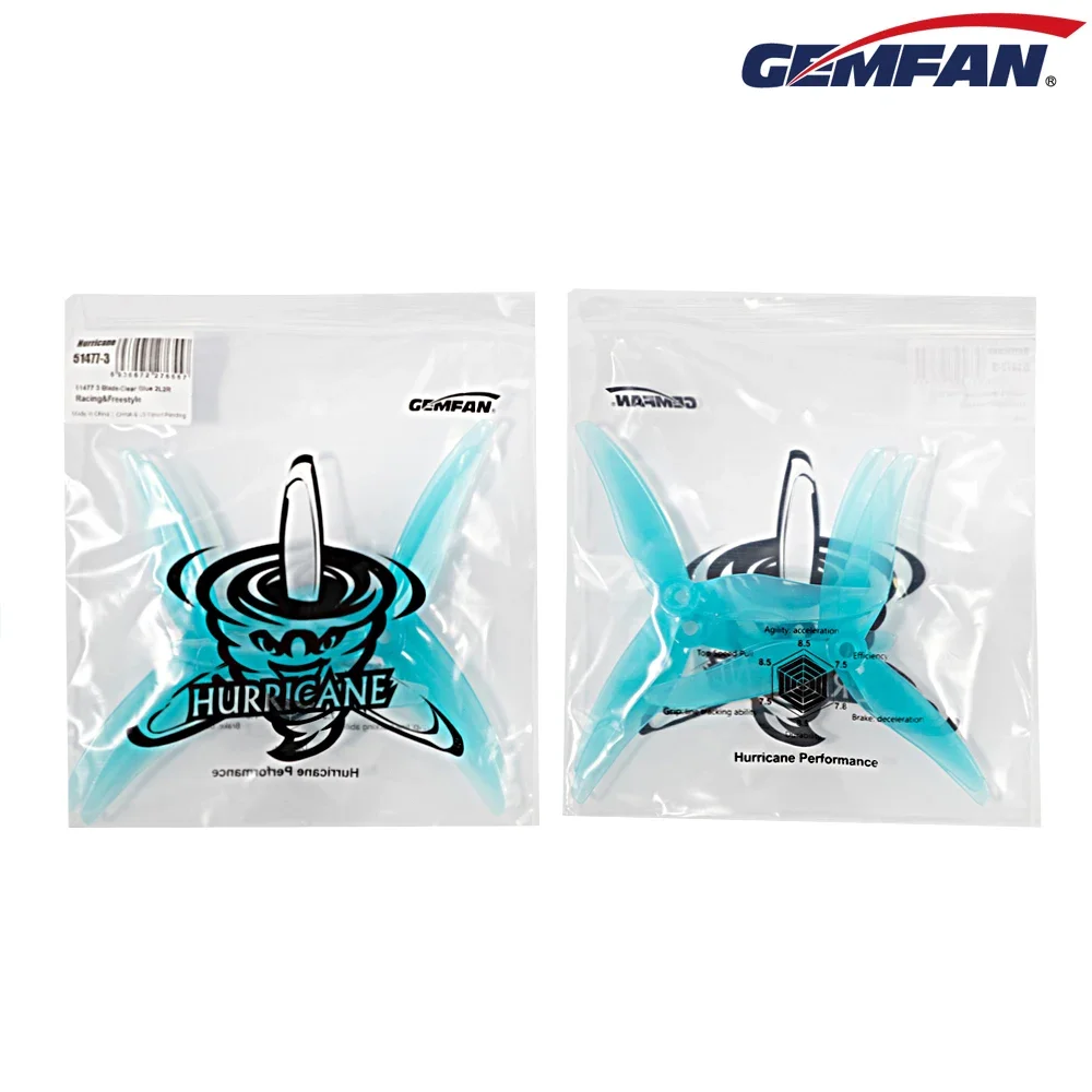 Drone Helicopter Rc - 10ペア（10CW + 10CCW）Gemfan JB ハリケーン 51477