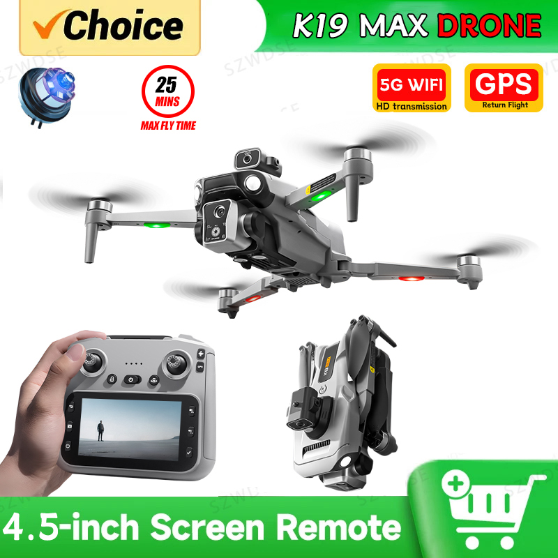 Fpv Camera Cmos - 2026 K19 MAX GPSドローン カメラ付き釣り用エアドロップ 自動回転