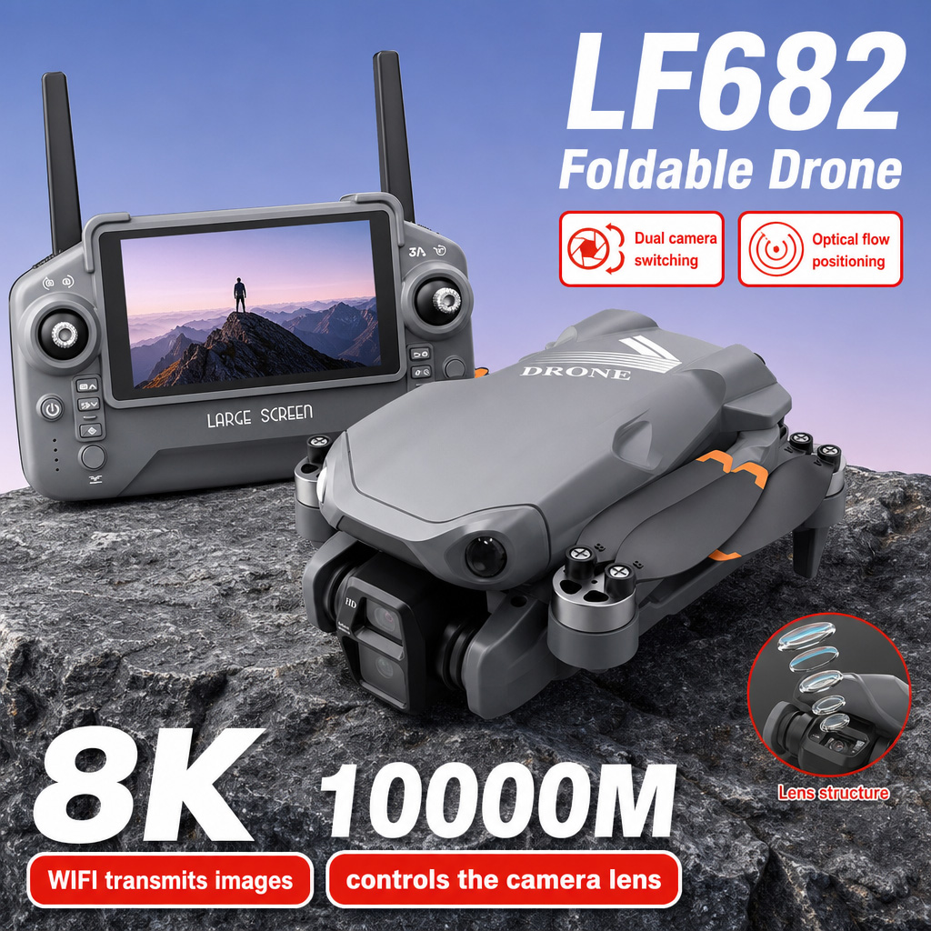 Fpv Camera Cmos - 空撮写真 LF682 ドローン 8K HD デュアルカメラ