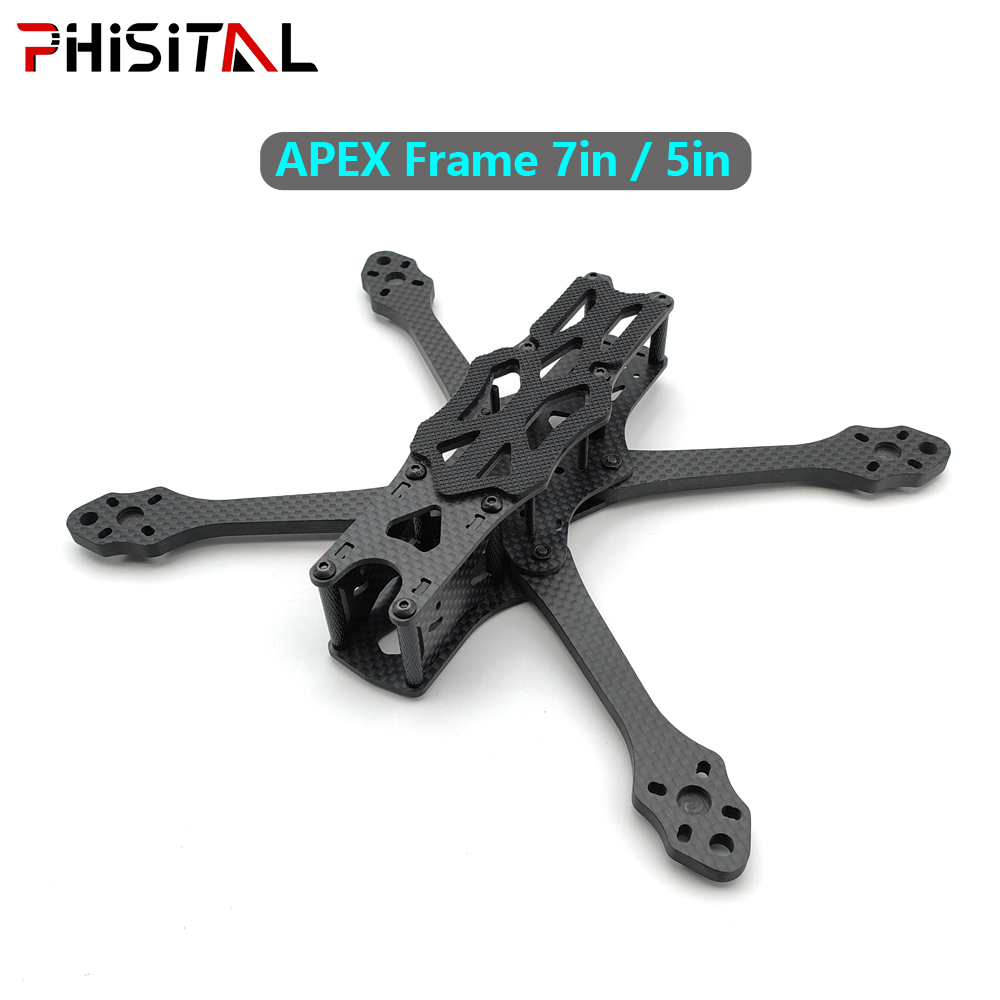 Quadcopter Frame - APEXフレーム 7インチ/6インチ/5インチ カーボンファイバー クアッドコプターフレームキット 19/22mmカメラ用 |