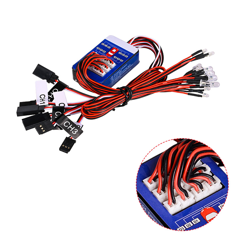 Rc Drift Car Kit - RC 12 LED照明システムキット スマートシミュレーションライト 1/10ドリフトオンロードRCカー ヨコモ