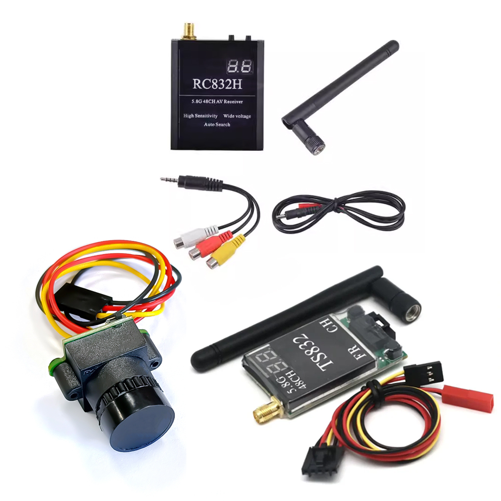 Fpv Antenna Receiver - TS832 レシーバー +RC832 +1000TVL カメラ 48CH