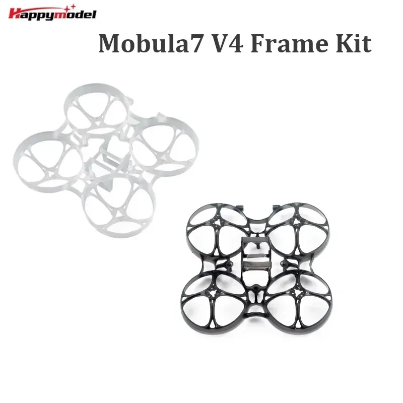 Drone Rc V4 - Happymodel-レーシングドローン用クワッドコプターフレーム,モデルmobula7 v4,75mm, 2s bwhoopフレーム,mobula 7 fpv用のアップグレードスペアパーツ