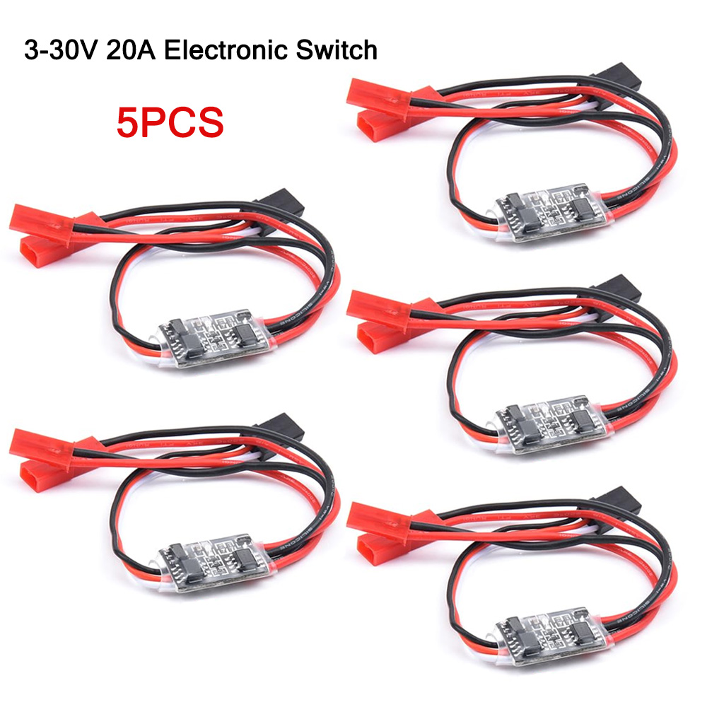 Drone Switch Rc - 5/1 個リモコンオン/オフ 3-30V RC 20A 電子スイッチリモコンドローン車トラック