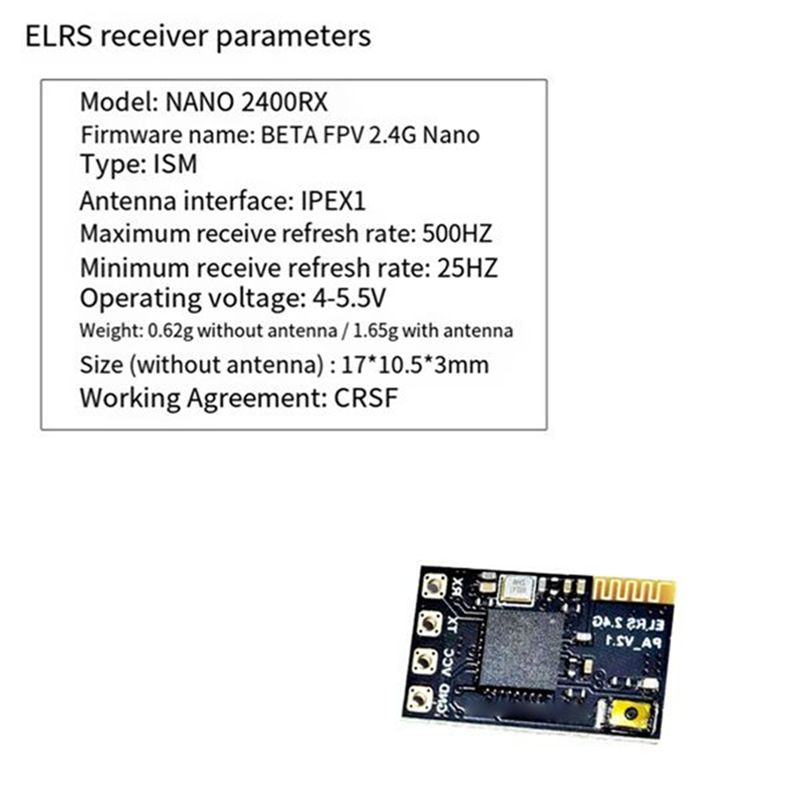 Fpv Antenna Receiver - CYGJ-10PCS ELRS 2.4Ghz レシーバー NANO Expresslrs