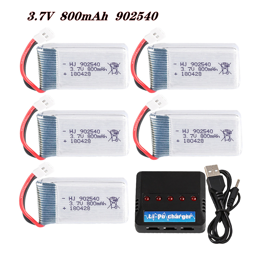 Drone Rc Leading - 3.7V 800mAh 902540 25C リポバッテリー SYMA