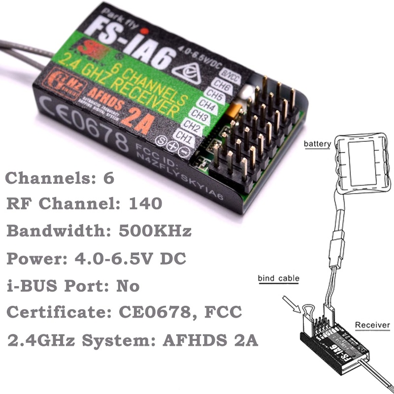 Flysky FS-IA6 レシーバー 6CH デュアルアン - Fpv Antenna Receiver のレビューと価格