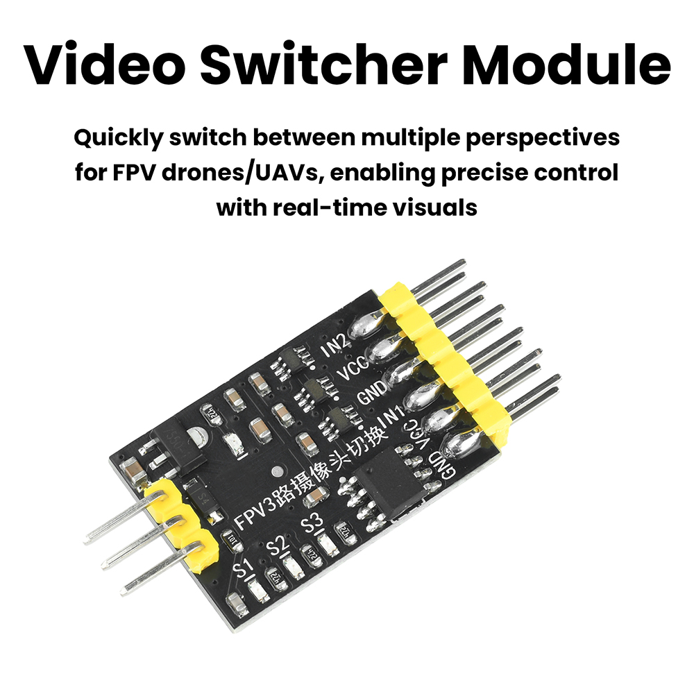 DC5-12V 3チャンネルビデオスイッチャーモジュール R - Drone Switch Rc のレビューと価格