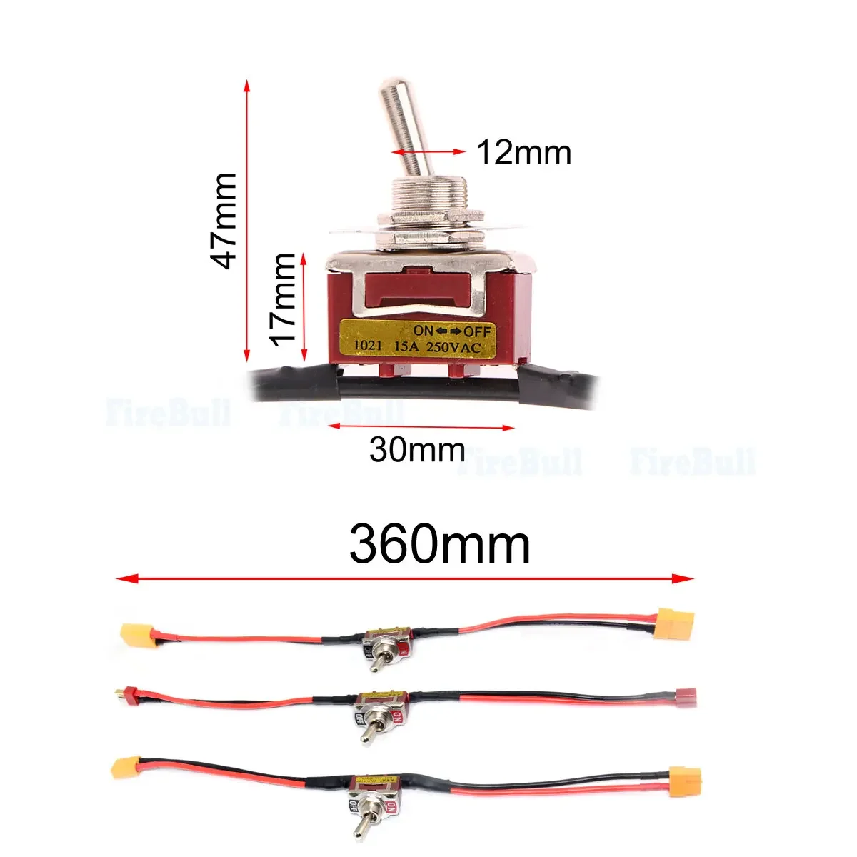 RCモーターESCバッテリー電源ON-OFF 15Aロッカー - Drone Switch Rc のレビューと価格
