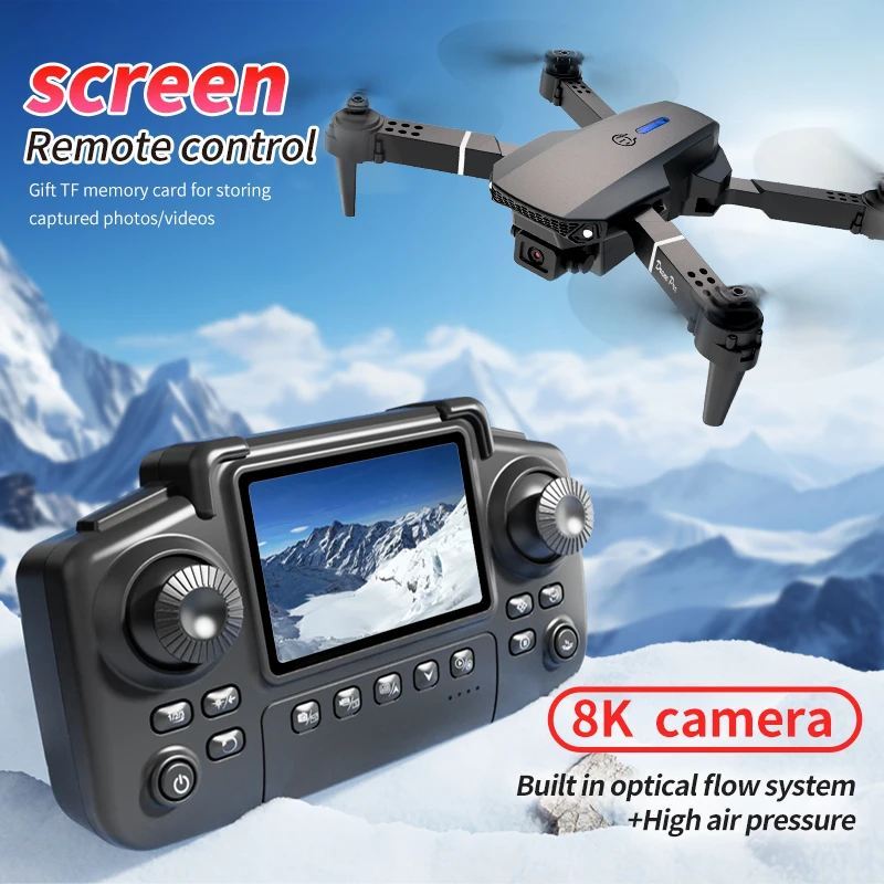 プロフェッショナル E88 プロドローン スクリーン付き 8 - Rc Drone E88 のレビューと価格