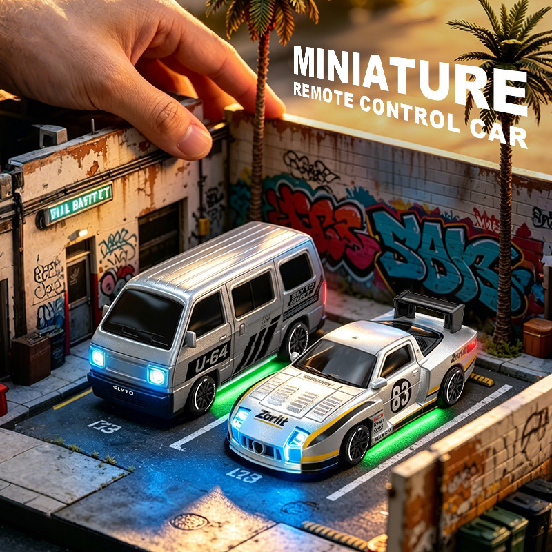 RC 1:64デスクトップドリフトカー ミニリモコンカー 四 - Rc Drift Car Kit のレビューと価格