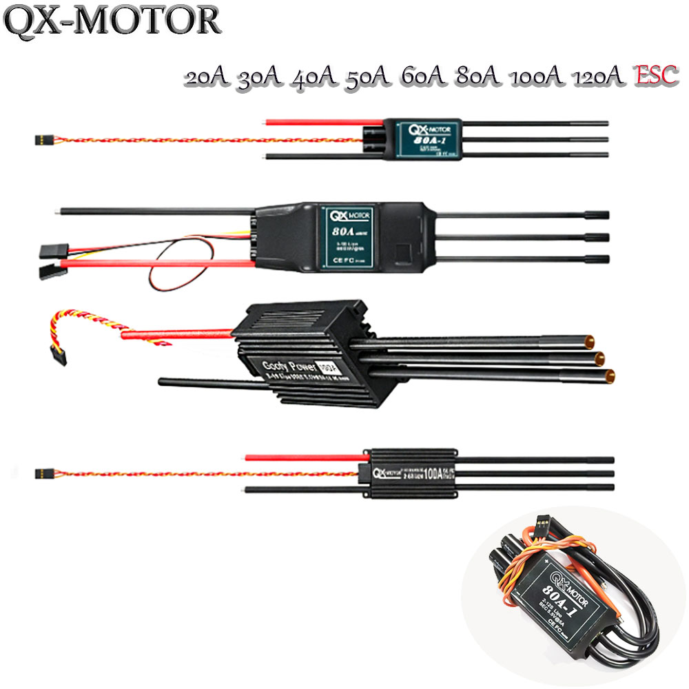 20A-120A ブラシレス ESC スピードコントローラー - Drone Helicopter Rc のレビューと価格