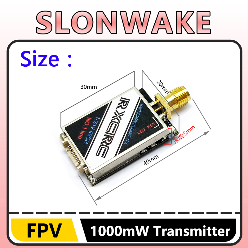 SLONWAKE 5.8G 48CH 1W VTX 100/ - Fpv Camera Cmos のレビューと価格