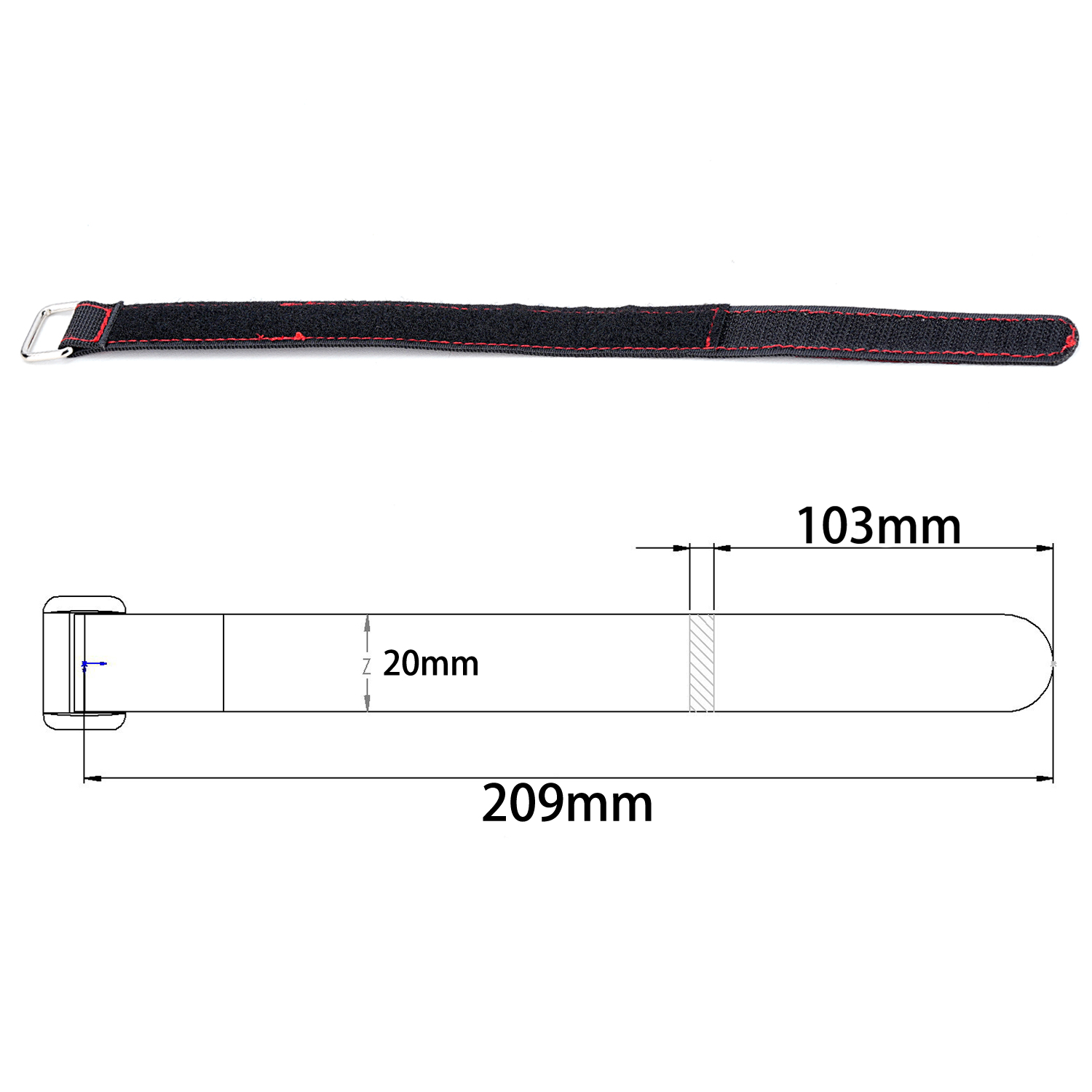 TCRC 2PCS 20x300MM ケブラー製ステッチ入り - Drone Rc Lanyard のレビューと価格