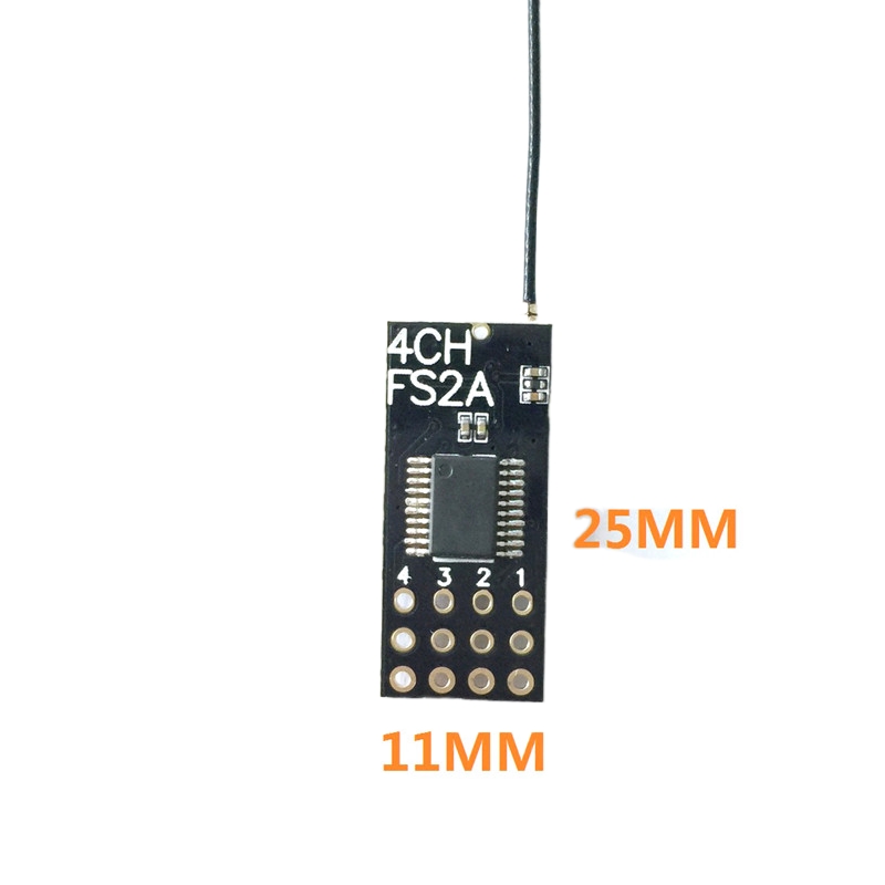 Flysky FS2A ミニレシーバー 4CH AFHDS  - Drone Helicopter Rc のレビューと価格