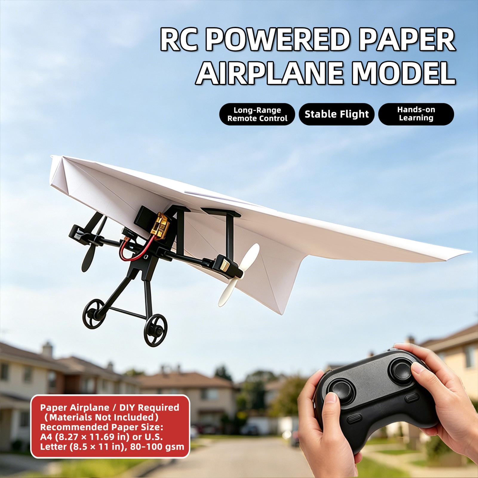 DIY RC紙飛行機キット、ジャイロスタビライザー付き電動リ - Flight Controller のレビューと価格