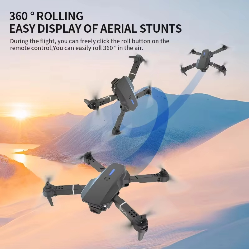 2026年新型オリジナルE88 Air、スクリーン制御照明付 - Rc Drone E88 のレビューと価格