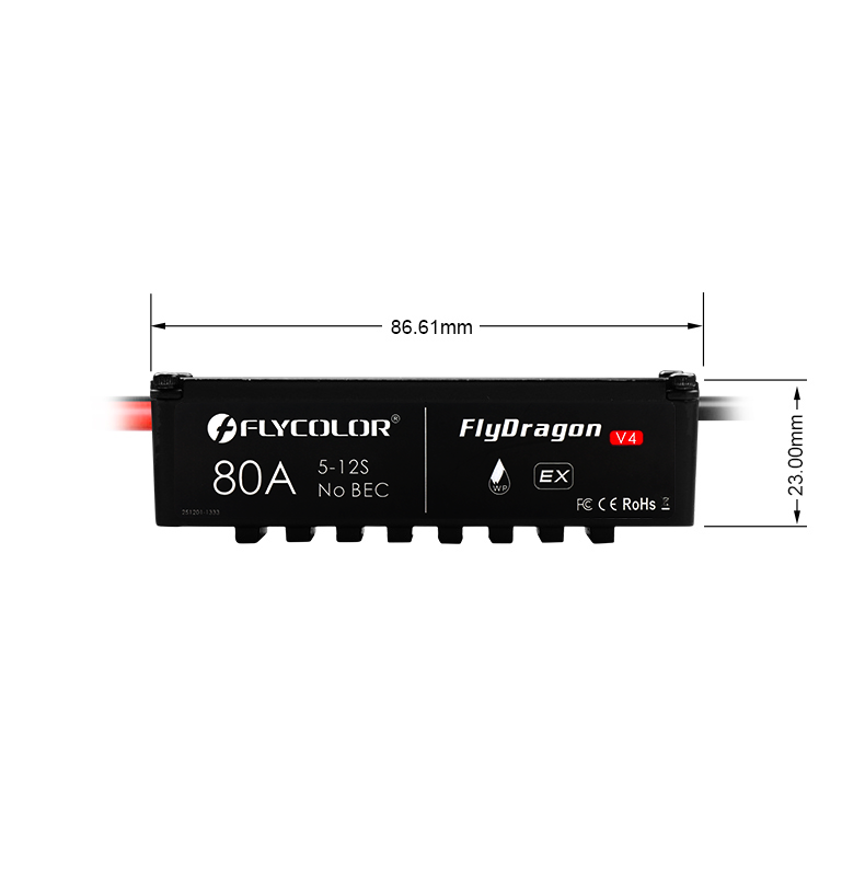 Flycolor FlyDragon 80A V4 ESC  - Drone Rc V4 のレビューと価格