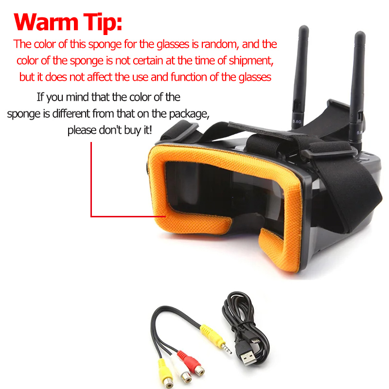 VR009 FPV ビデオゴーグル 3 インチ 480*32 - Fpv Antenna Receiver のレビューと価格