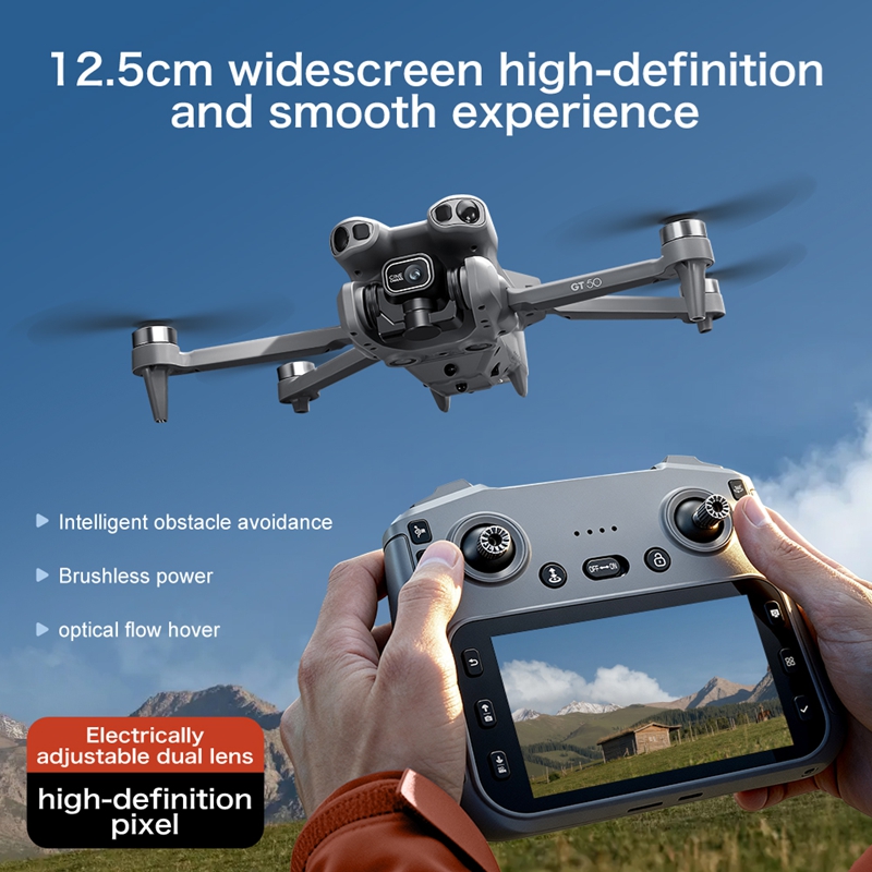 GT50 ミニドローン デュアルカメラ 8K 空撮機 障害物 - Rc Drone E88 のレビューと価格